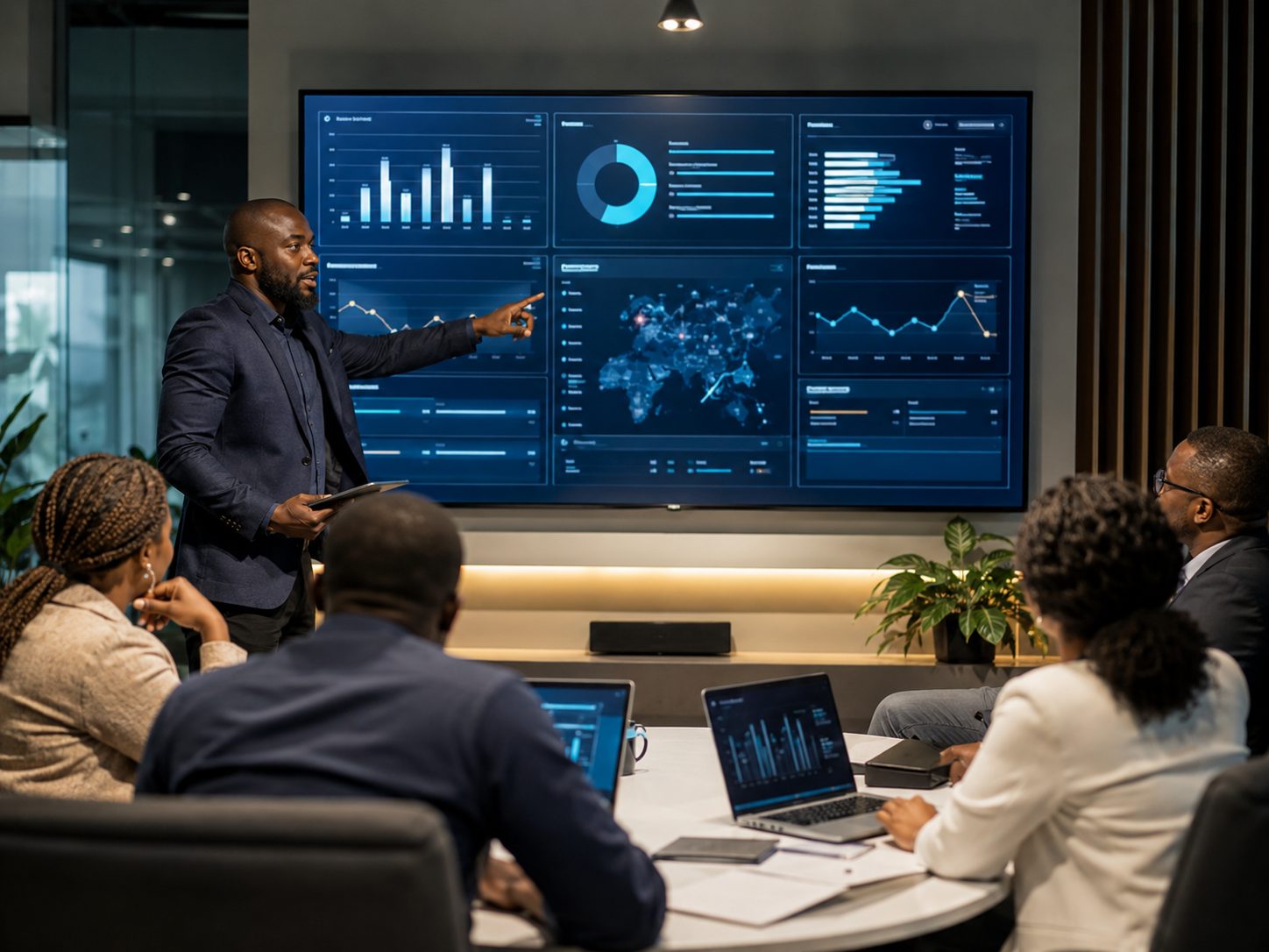 Leadership reviewing live response dashboards